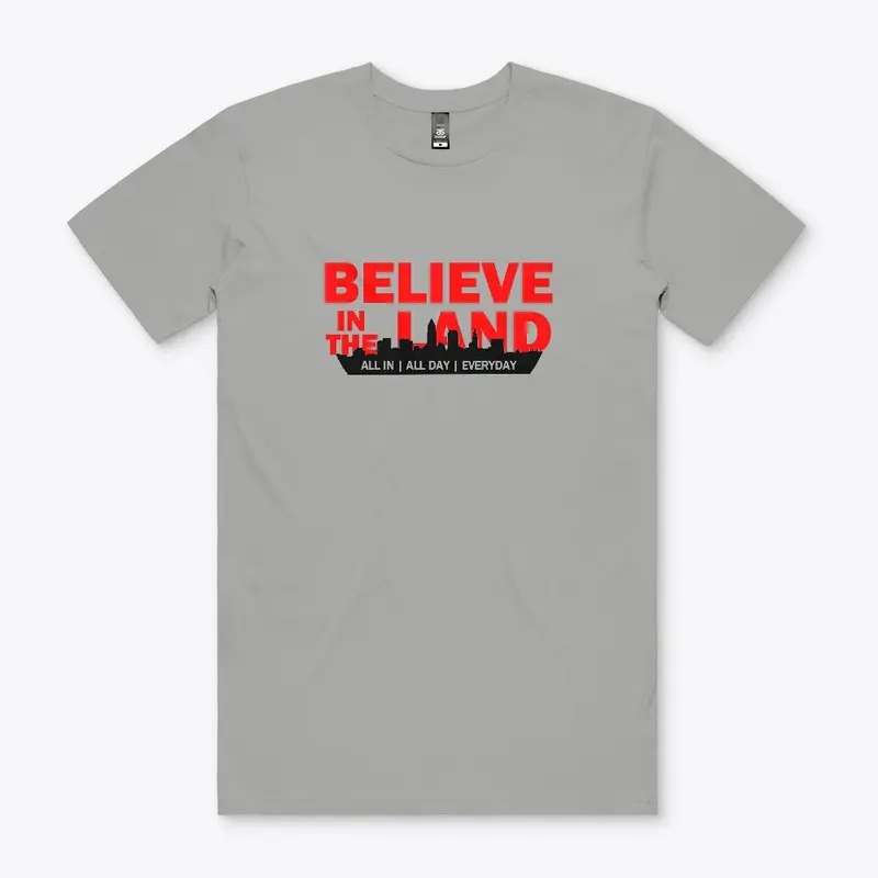 "Believe In The Land" Logo Apparel 