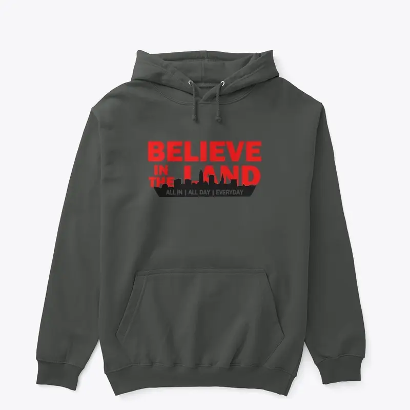 "Believe In The Land" Logo Apparel 